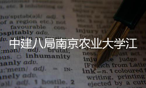 八局标段南京农业江北大学新校项目中建区一期工顺利程二封顶